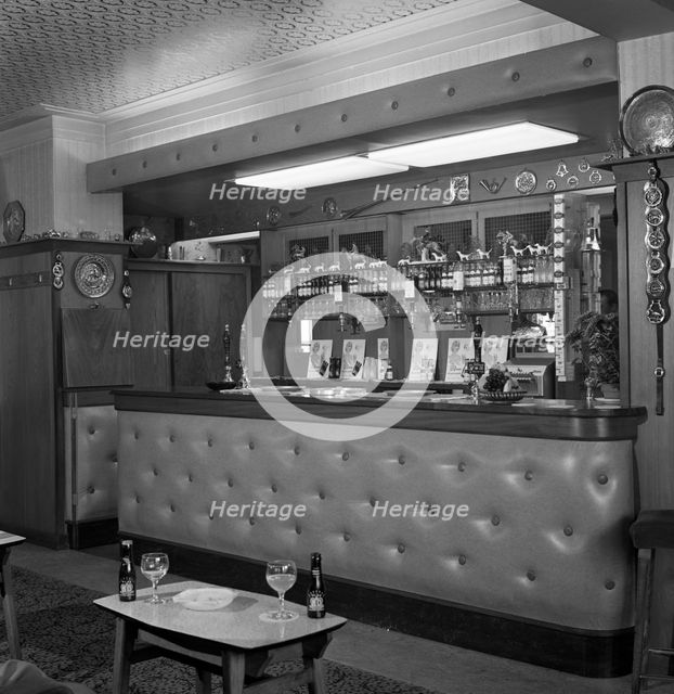 Bar of the Cavalier pub, Ravenfield, near Rotherham, South Yorkshire, 1963. Artist: Michael Walters
