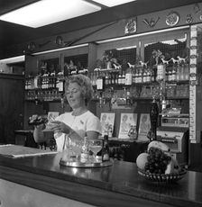 Bar of the Cavalier pub, Ravenfield, near Rotherham, South Yorkshire, 1963. Artist: Michael Walters