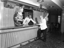 Bar on board a ship, c1955. Creator: Arthur Charles Kirby Ware