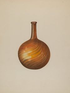 Bar Bottle, c. 1938. Creator: Isidore Steinberg