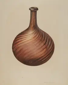 Bar Bottle, c. 1940. Creator: Anna Aloisi