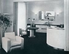 Bar corner of a dining room designed by Jacques Adnet c1940
