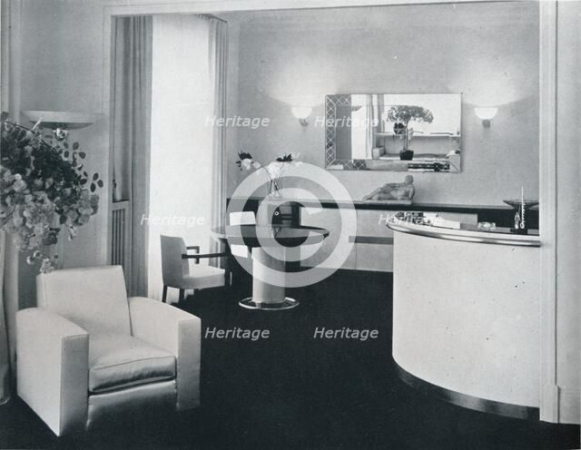 'Bar corner of a dining room designed by Jacques Adnet', c1940. Artist: Unknown.