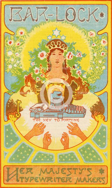 Bar-Lock Typewriter, 19th century. Artist: Unknown