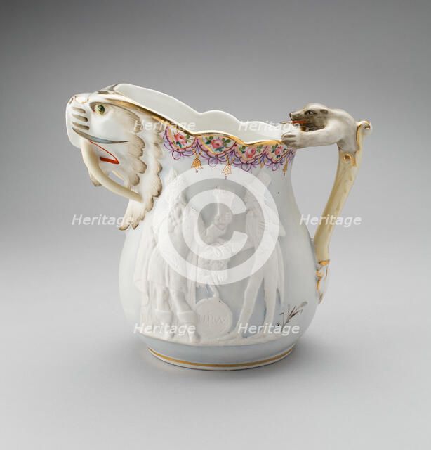 Bar Pitcher, c. 1880. Creator: Union Porcelain Works.