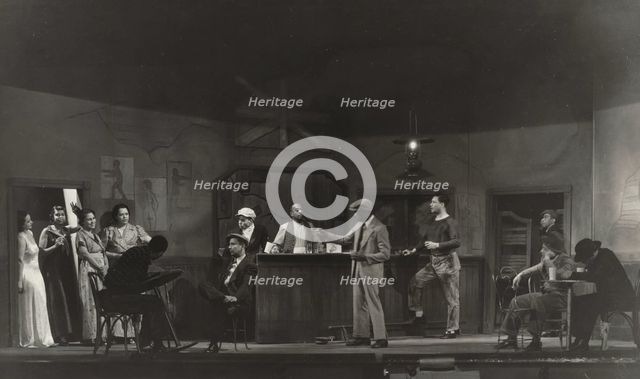 Bar scene with women standing, 1935-1939. Creator: Unknown.