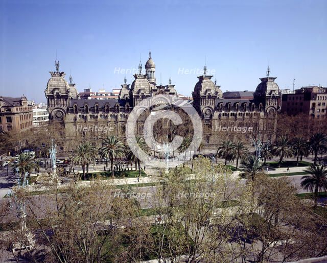 Barcelona Courthouse, designed by Enric Sagnier (1858-1931) and Josep Domenech i Estepà (1858-191…