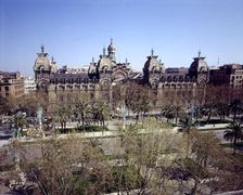 Barcelona Courthouse, designed by Enric Sagnier (1858-1931) and Josep Domenech i Estepà (1858-191…