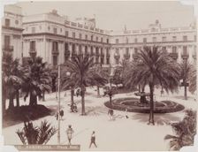 Barcelona, Plaza Real, between 1850 and 1900. Creator: Unknown