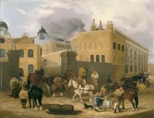 Barclay and Perkins's Brewery in Southwark c1840. Creator: Unknown