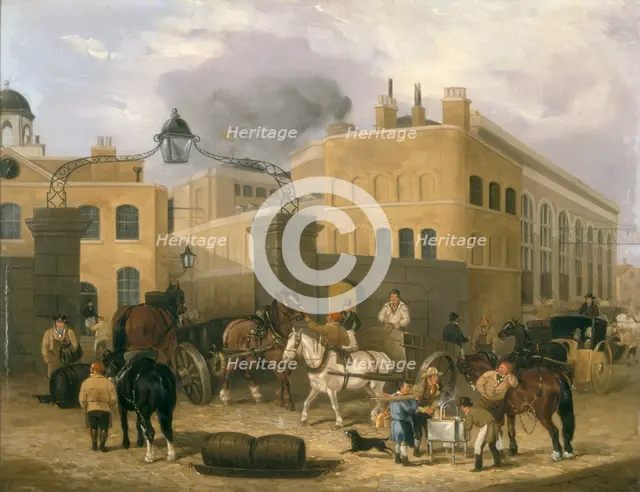 'Barclay and Perkins's Brewery in Southwark', c1840. Creator: Unknown.