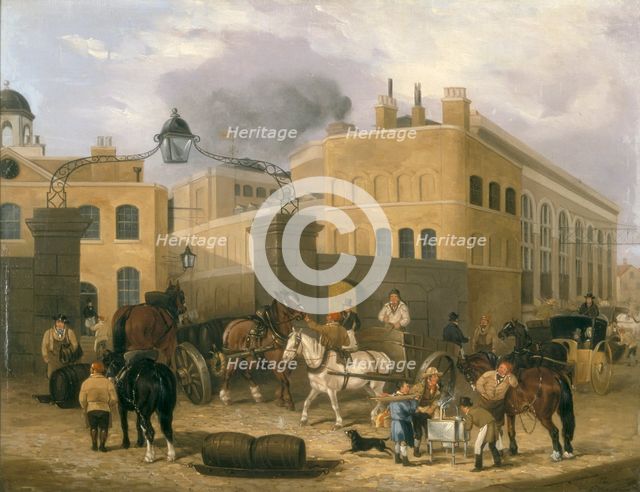 'Barclay and Perkins's Brewery in Southwark', c1840. Creator: Unknown.