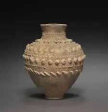 Barbotine Vase, 1st to 2nd Centuries AD. Creator: Unknown