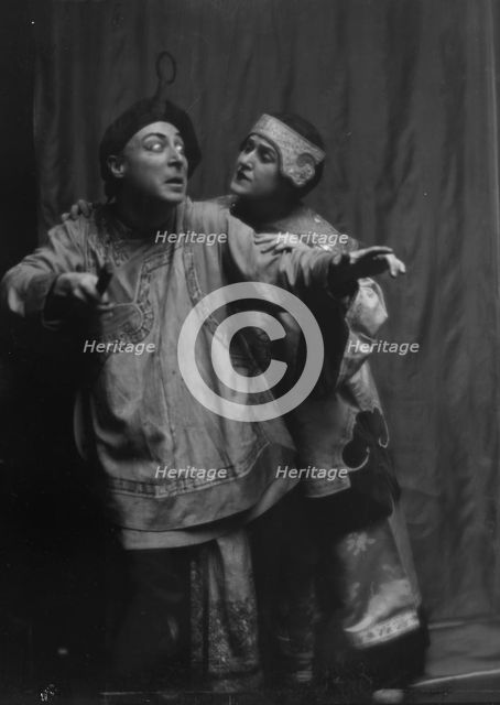 Barbour, Grace A., Miss, and J. Arthur Young, in costume as Suey Sin Fah and Lee Sin..., 1913 Feb. Creator: Arnold Genthe.