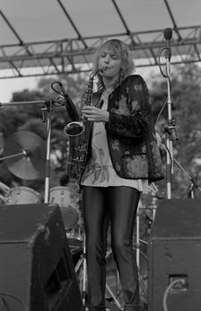 Barbara Thompson, Knebworth Jazz Festival, Hertfordshire, July, 1981. Artist: Brian O'Connor