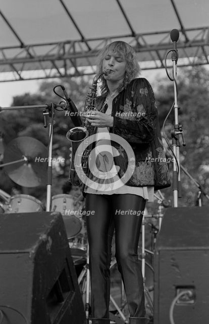 Barbara Thompson, Knebworth Jazz Festival, Hertfordshire, July, 1981. Artist: Brian O'Connor.