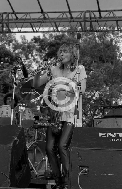Barbara Thompson, Knebworth Jazz Festival, Hertfordshire, July, 1981. Artist: Brian O'Connor.