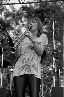 Barbara Thompson, Knebworth Jazz Festival, Hertfordshire, July, 1981. Artist: Brian O'Connor