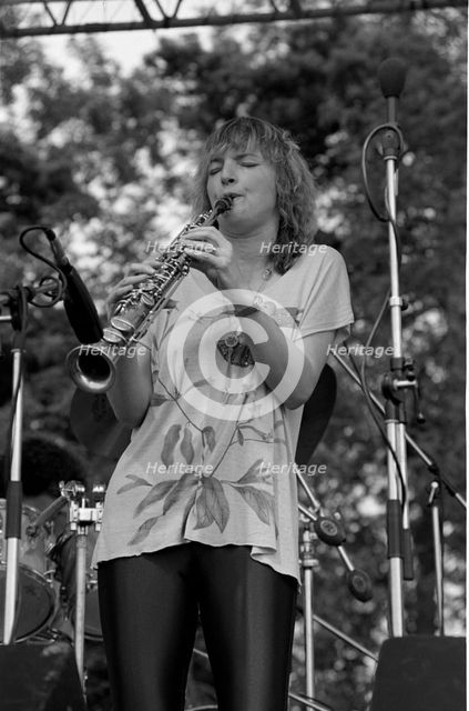 Barbara Thompson, Knebworth Jazz Festival, Hertfordshire, July, 1981. Artist: Brian O'Connor.