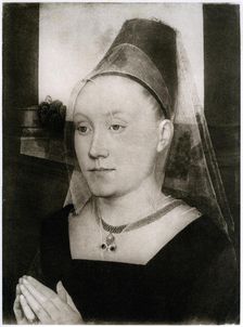 Barbara Van Vlaenderbergh wife of Guillaume Moreel, c1480, (1927). Artist: Hans Memling