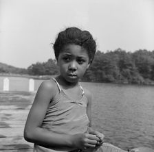 Barbara Layne on her vacation at Camp Christmas Seals, Haverstraw, New York, 1943. Creator: Gordon Parks