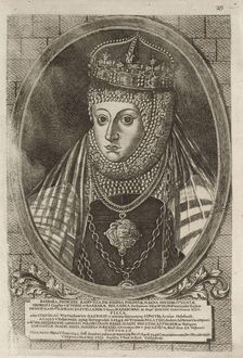 Barbara Radziwill (1520-1551), Queen of Poland. From: Icones Familiae Ducalis Radivilianae, 1758