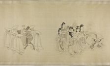 Barbarian Envoys Presenting Tribute, Qing dynasty (1644-1911), c. 1850/1900. Creator: Unknown