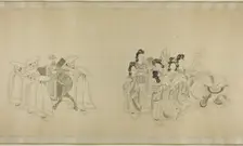 Barbarian Envoys Presenting Tribute, Qing dynasty (1644-1911), c. 1850/1900. Creator: Unknown