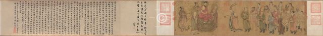 Barbarian Royalty Worshiping the Buddha, 900s. Creator: Zhao Guangfu (Chinese c. 923-976), attributed to.