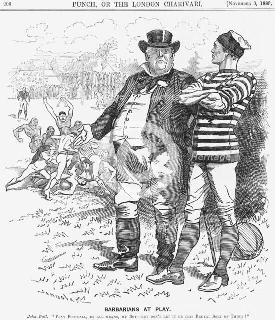 'Barbarians at Play', 1888. Artist: Unknown