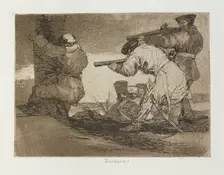 Bárbaros!; Los Desastres de la Guerra, Madrid 1863. Creator: Francisco Goya