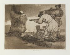 Bárbaros!; Los Desastres de la Guerra, Madrid 1863. Creator: Francisco Goya