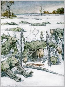Barbed Wire 1916. Artist: Louis Raemaekers