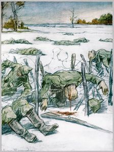 Barbed Wire 1916. Creator: Louis Raemaekers