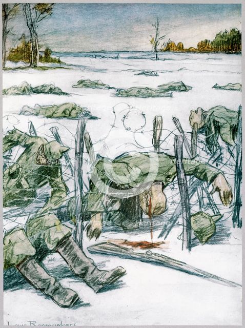 'Barbed Wire', 1916. Creator: Louis Raemaekers.
