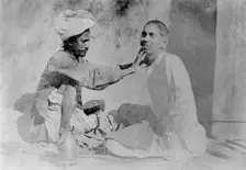 Barber, Chakrata, India, 1917