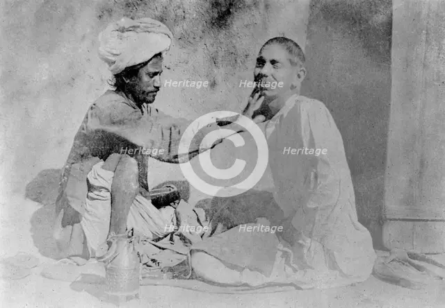 Barber, Chakrata, India, 1917. Artist: Unknown