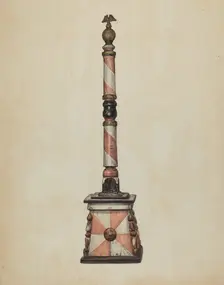 Barber Pole, 1935/1942. Creator: Elisabeth Fulda