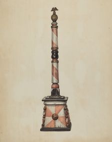 Barber Pole, 1935/1942. Creator: Elisabeth Fulda