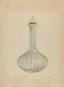 Barber Shop Bottle, c. 1936. Creator: Gertrude Lemberg