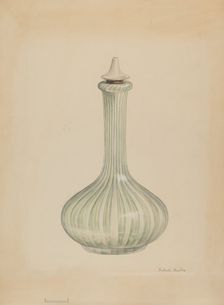 Barber Shop Bottle, c. 1936. Creator: Gertrude Lemberg