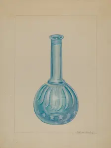 Barber Shop Bottle, c. 1936. Creator: Gertrude Lemberg
