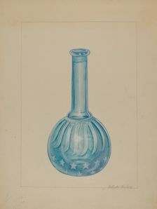 Barber Shop Bottle, c. 1936. Creator: Gertrude Lemberg