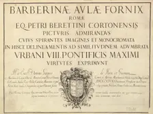 Barberinae aulae fornix, ca. 1677. Creator: Unknown