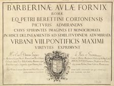 Barberinae aulae fornix, ca. 1677. Creator: Unknown