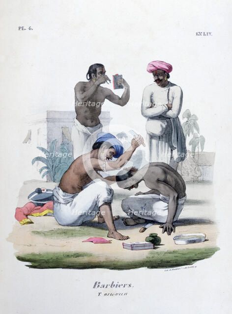 'Barbers', 1828. Artist: Marlet et Cie