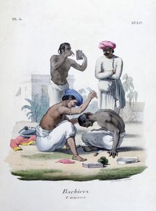 Barbers 1828. Artist: Marlet et Cie