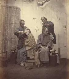 Barbers, 1868. Creator: Felice Beato