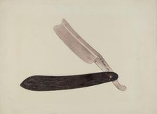 Barber's Sign, c. 1938. Creator: Wynna Wright