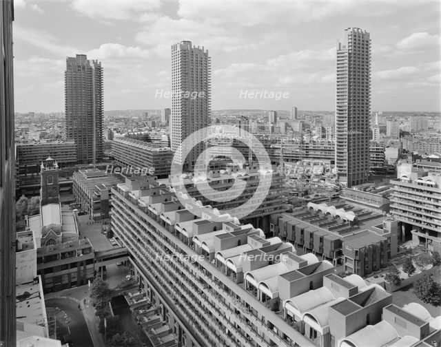 Barbican, City of London, Greater London Authority, 09/1977. Creator: John Laing plc.